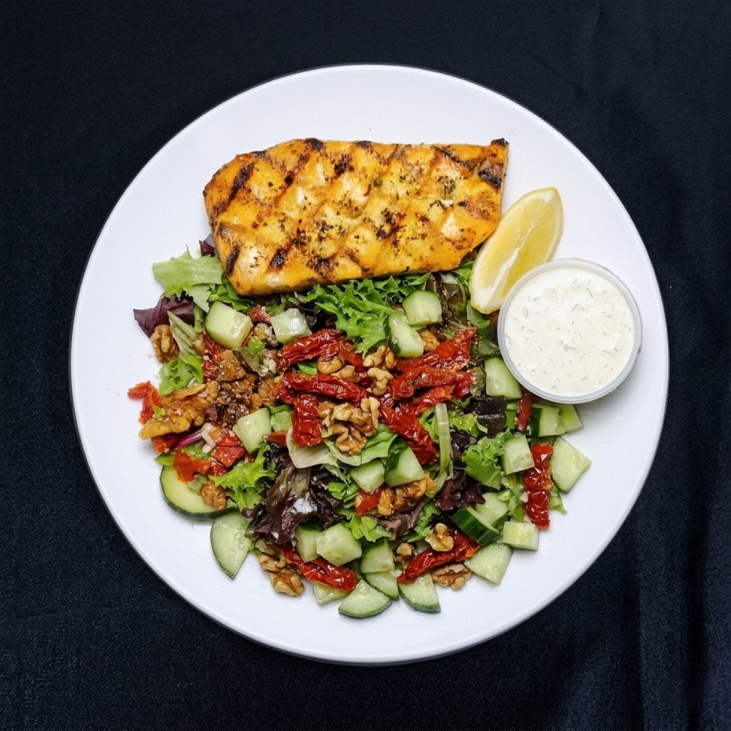 Seared Salmon Salad.