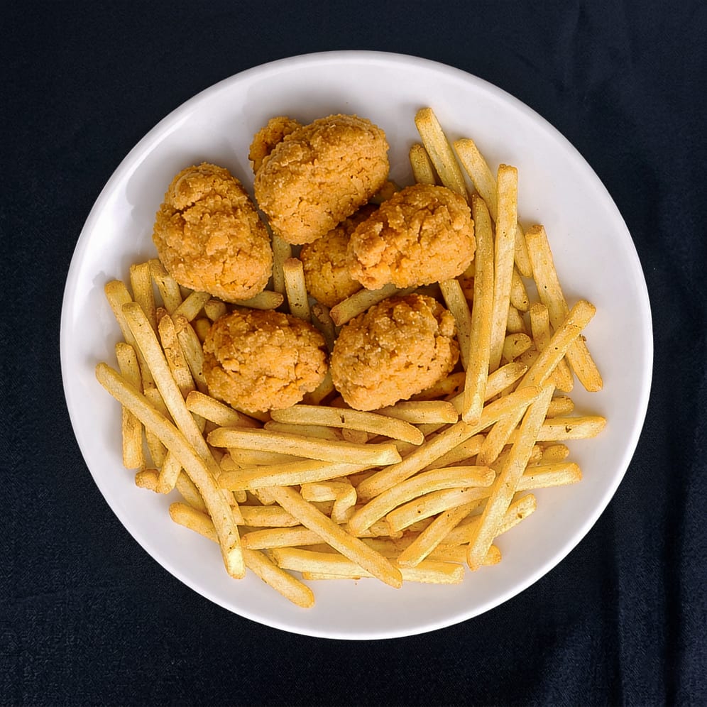 Chicken Nuggets with Fries.