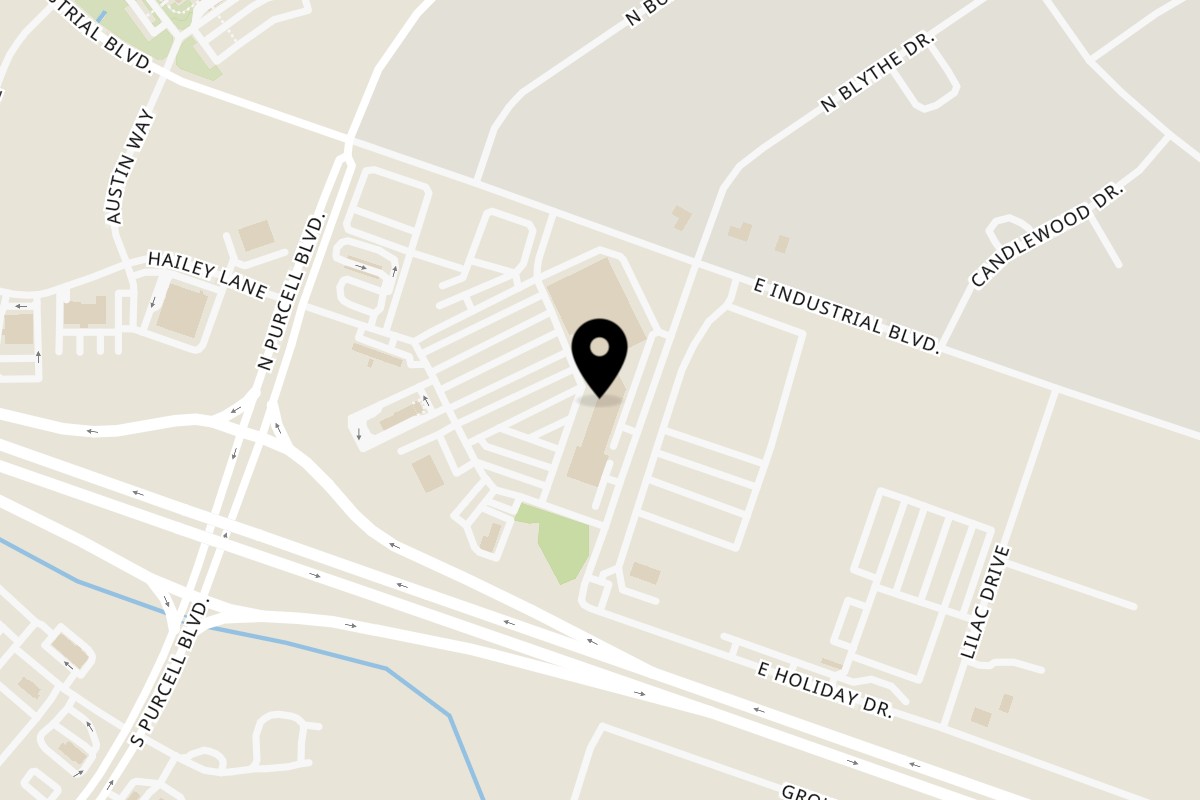 Map showing the location of Angelo's West on 1021 N Market Pl #106 in Pueblo West